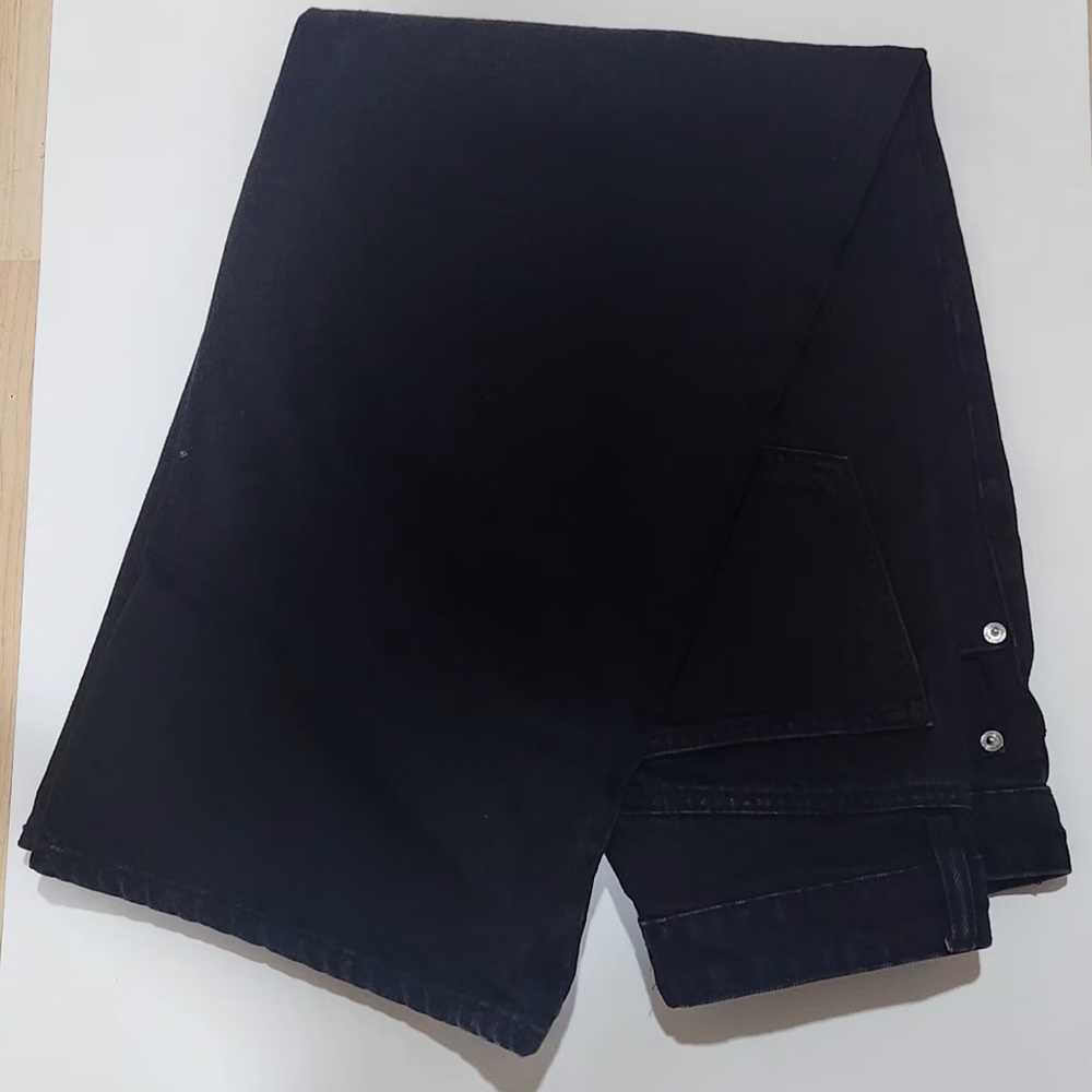 ZARA women's wide-leg pants, black, size 4 - Picture 2 of 6